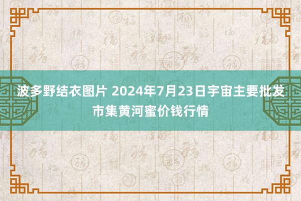 波多野结衣图片 2024年7月23日宇宙主要批发市集黄河蜜价钱行情