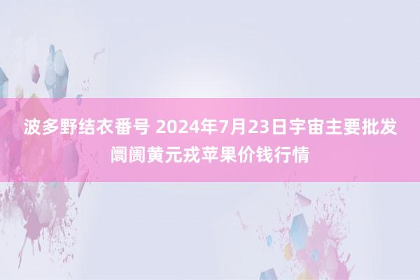 波多野结衣番号 2024年7月23日宇宙主要批发阛阓黄元戎苹果价钱行情