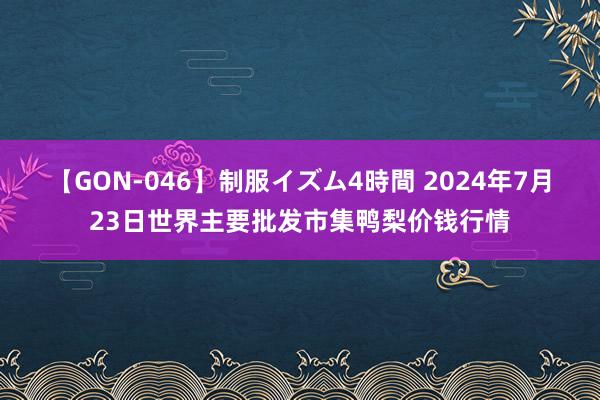 【GON-046】制服イズム4時間 2024年7月23日世界主要批发市集鸭梨价钱行情