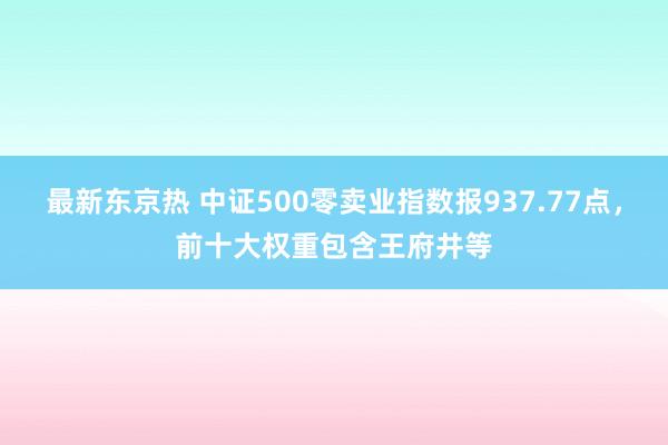 最新东京热 中证500零卖业指数报937.77点，前十大权重包含王府井等