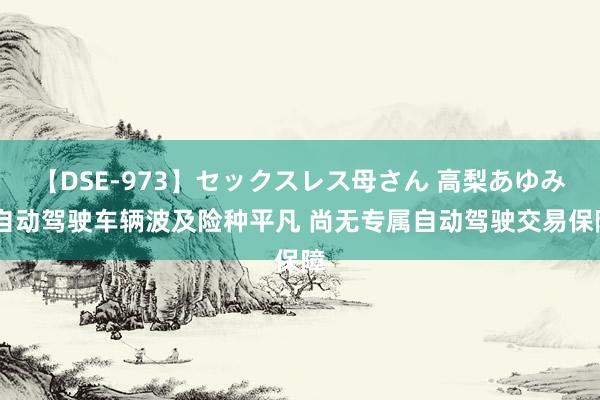 【DSE-973】セックスレス母さん 高梨あゆみ 自动驾驶车辆波及险种平凡 尚无专属自动驾驶交易保障