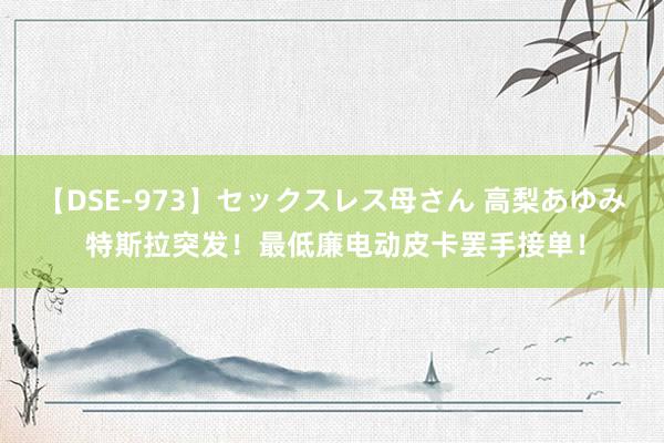 【DSE-973】セックスレス母さん 高梨あゆみ 特斯拉突发！最低廉电动皮卡罢手接单！