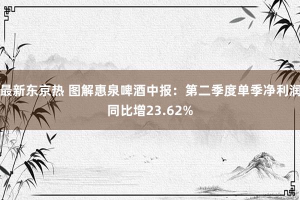 最新东京热 图解惠泉啤酒中报：第二季度单季净利润同比增23.62%