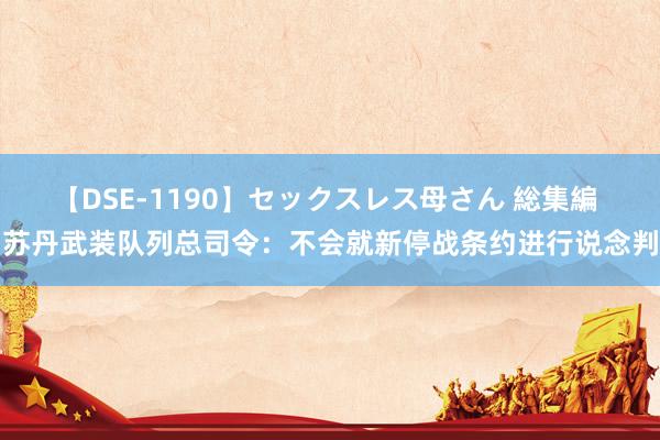 【DSE-1190】セックスレス母さん 総集編 苏丹武装队列总司令：不会就新停战条约进行说念判