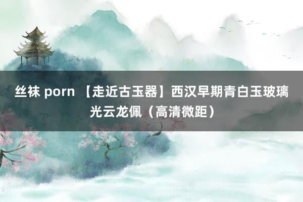 丝袜 porn 【走近古玉器】西汉早期青白玉玻璃光云龙佩（高清微距）