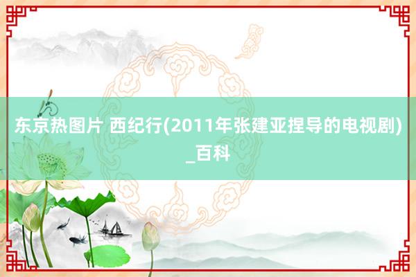 东京热图片 西纪行(2011年张建亚捏导的电视剧)_百科